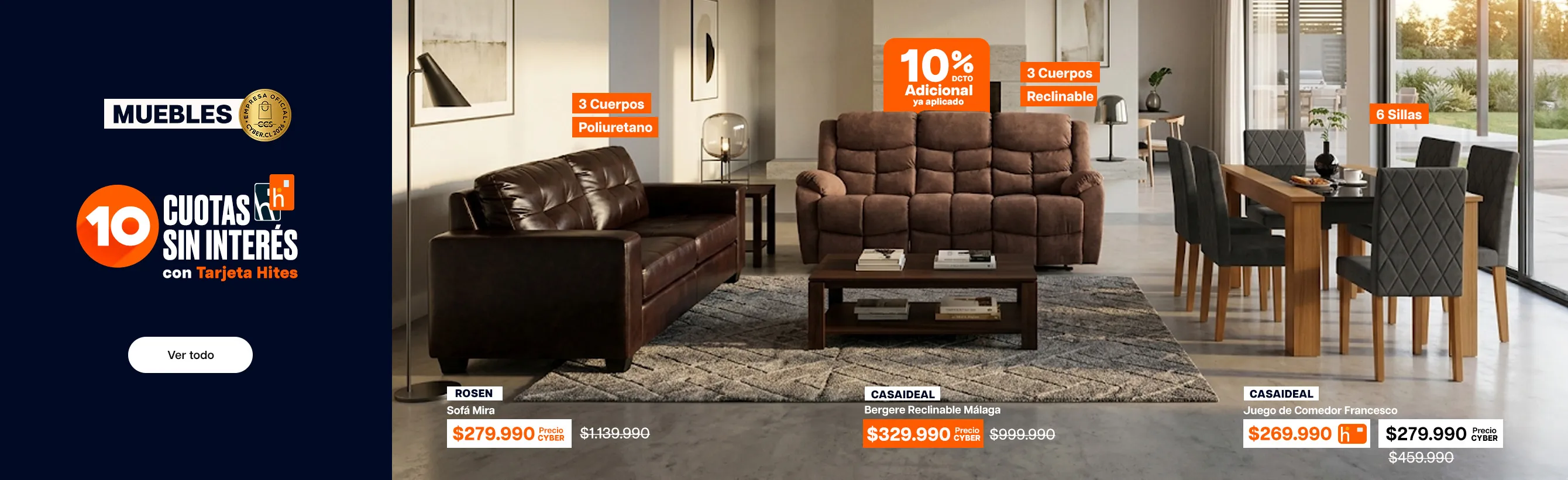 ofertas Cyber - Muebles