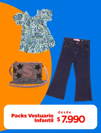 Packs Vestuario Infantil Desde $7.990
