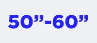 50" – 60"