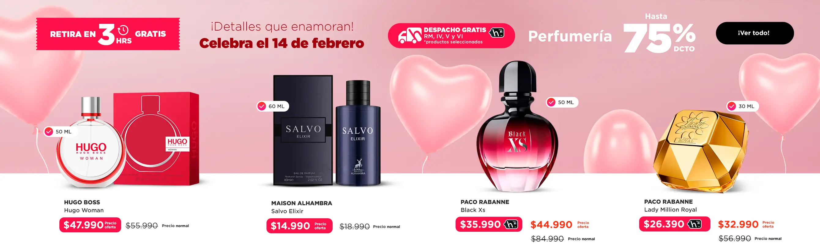 San Valentín - Perfumería