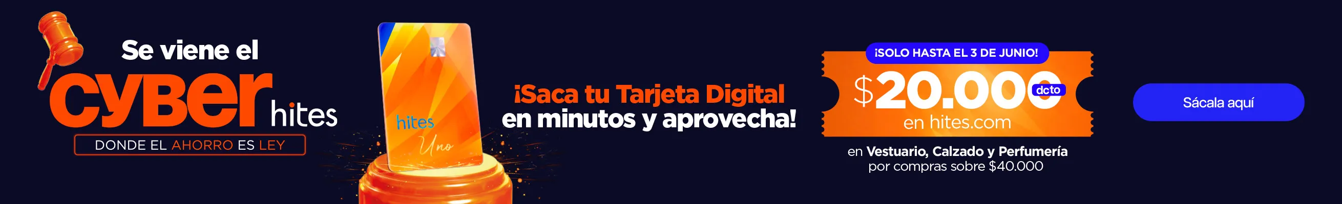 tarjeta hites promoción cyber