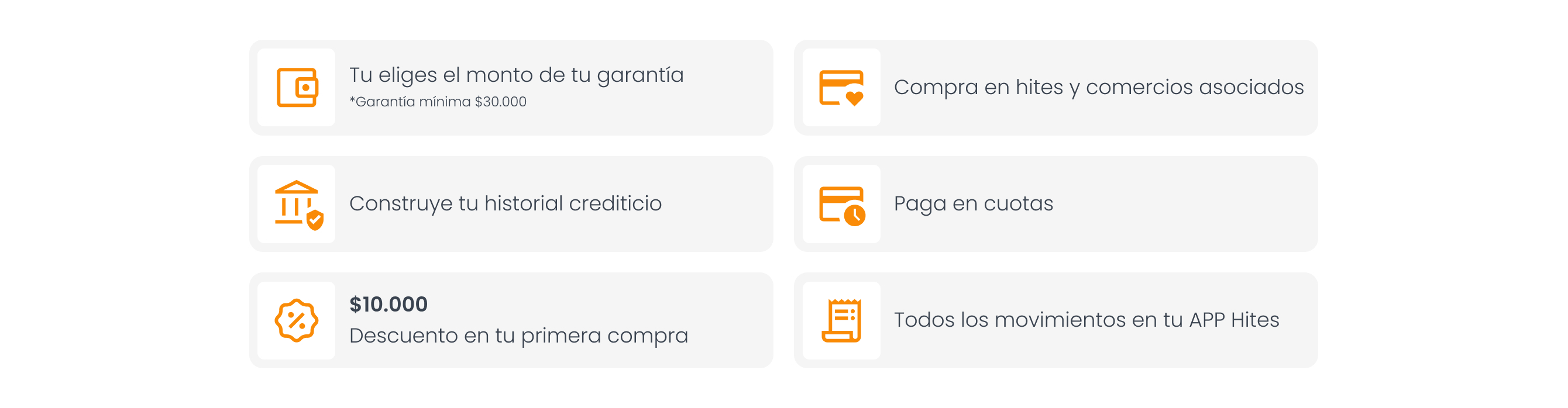 Principales beneficios