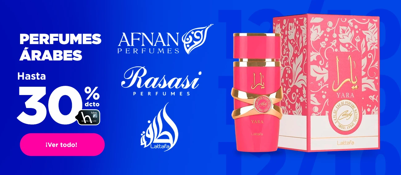 Perfumes Árabes hasta 30% de descuento con tarjeta hites