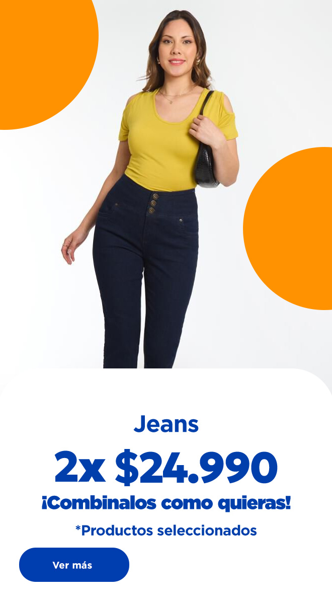 Jeans 2x24.990 ¡Combinalos como quieras!