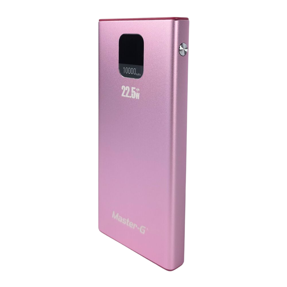 Power Bank Rosada  Pantalla LCD con indicador de potencia