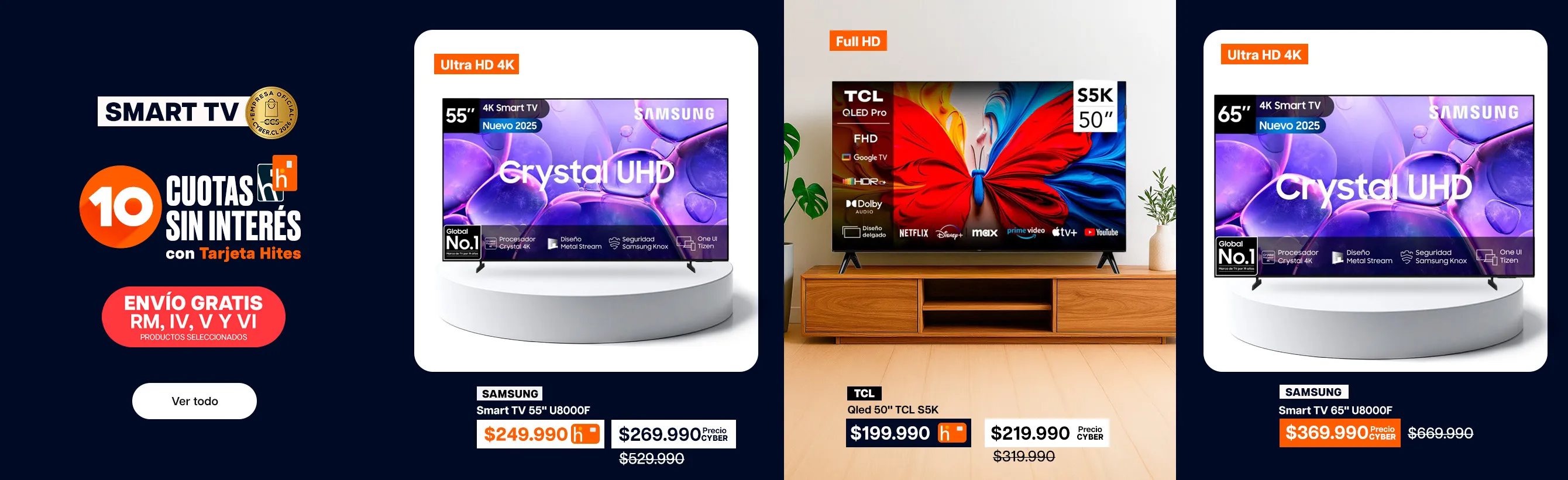 ofertas Cyber - Smart TV