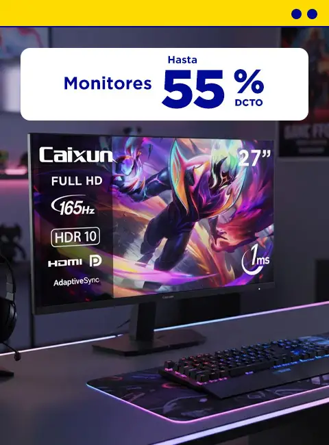 Monitores  Hast 55% Dcto