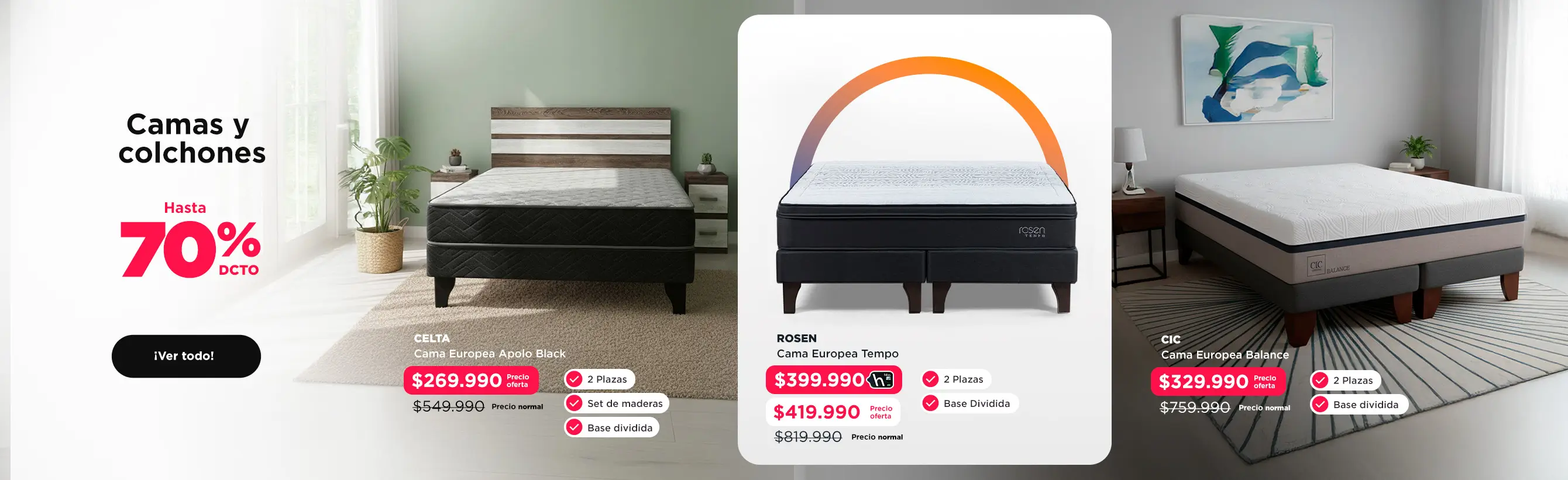 Camas y Colchones