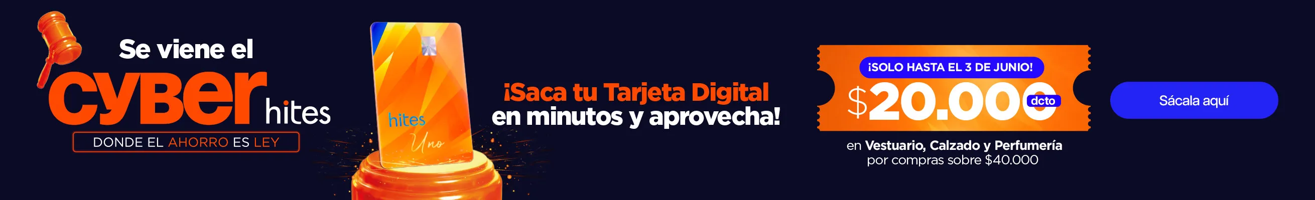 tarjeta hites promoción cyber
