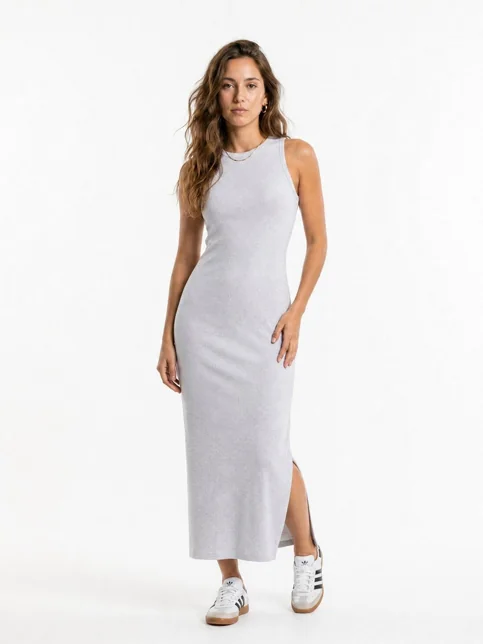 Vestido largo gris de mujer – Vestidos para el verano en Hites