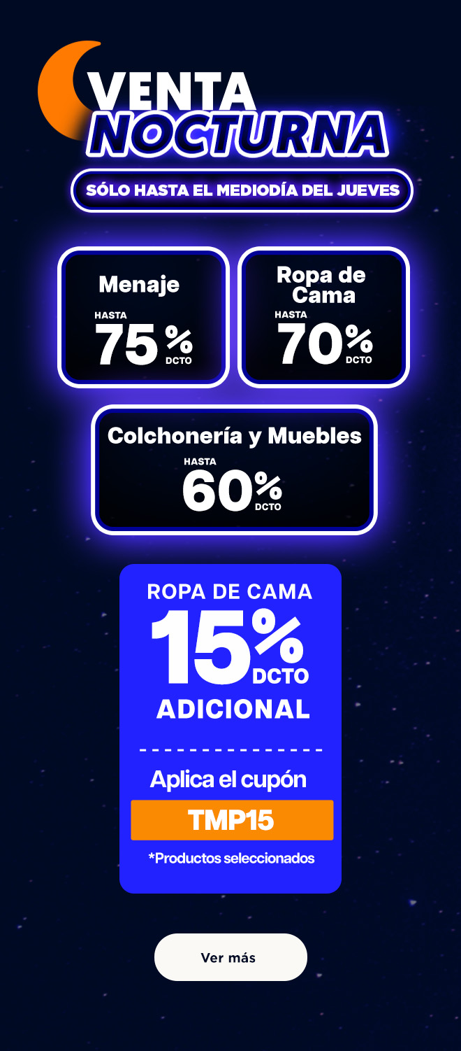 &iexcl;Venta nocturna!