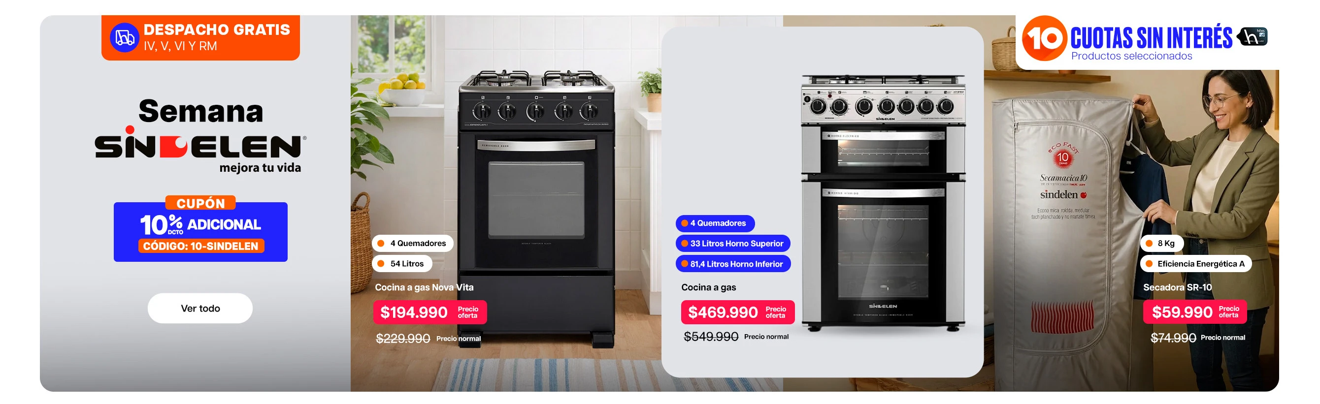 Hasta 25% dcto 10% dcto adicional cupón: 10-SINDELEN