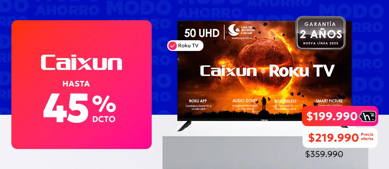 Caixun hasta 50% de descuento