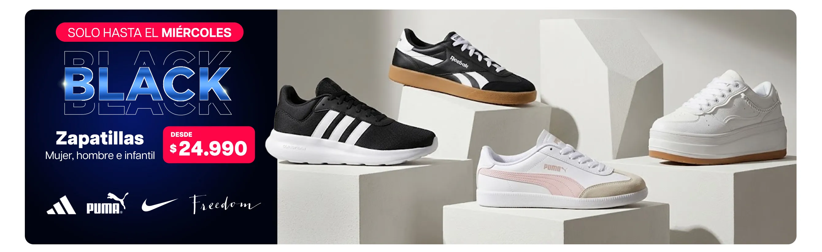 Zapatillas Hombre Mujer e Infantil - Black