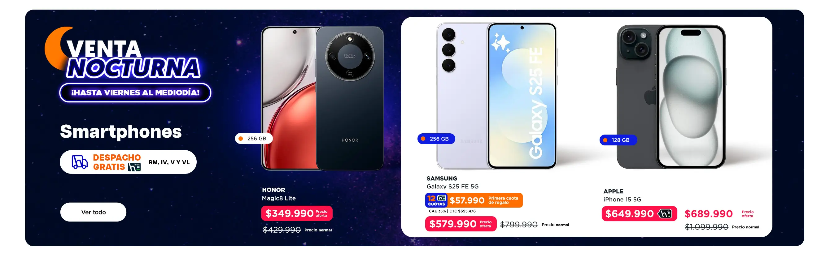 Venta Nocturna - Smartphones