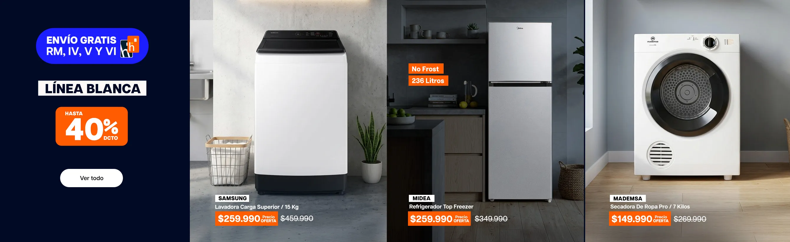ofertas revancha - línea blanca