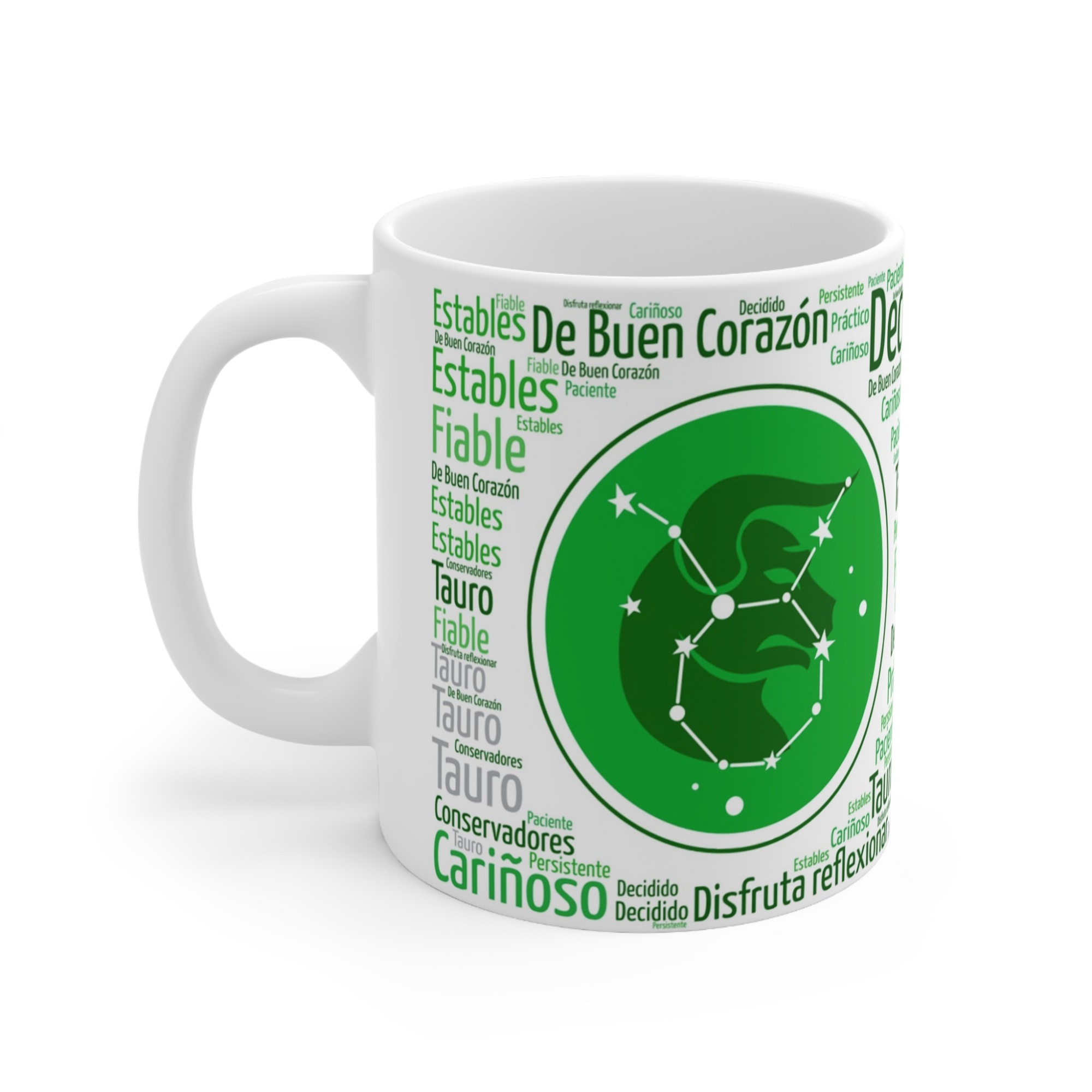 Taza Signo Zodiacal Tauro Cerámica Horóscopo Astrología Regalo