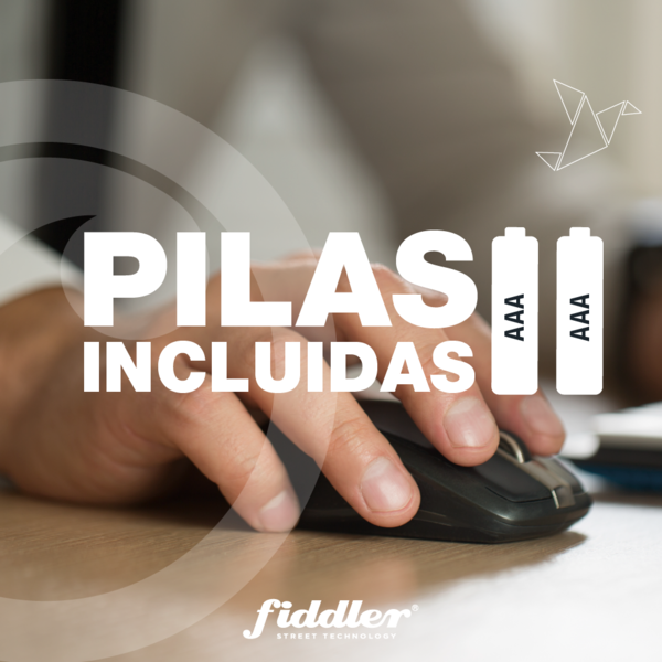 Mouse Óptico Inalámbrico Fiddler Negro FD-223