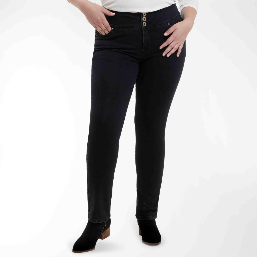 Jeans Tiro Alto Recto Push Up Mujer Sexy Large en Oferta | Hites.com