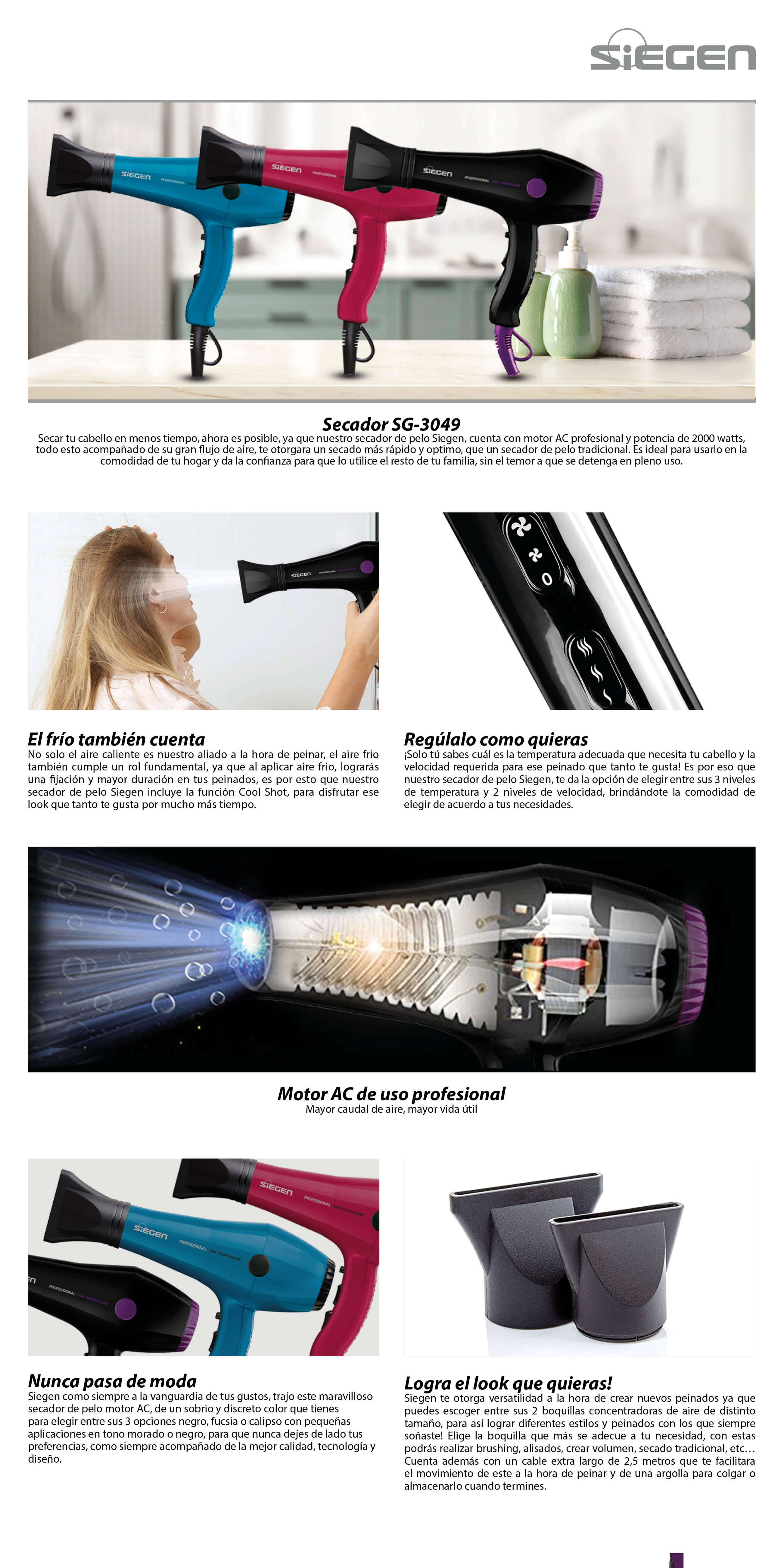 Secador de pelo top siegen professional