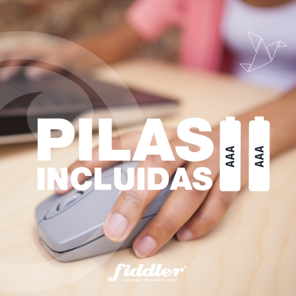 Mouse Óptico Inalámbrico Fiddler Gris FD-223