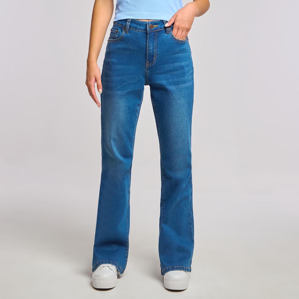 Jeans Tiro Alto Flare Mujer Freedom
