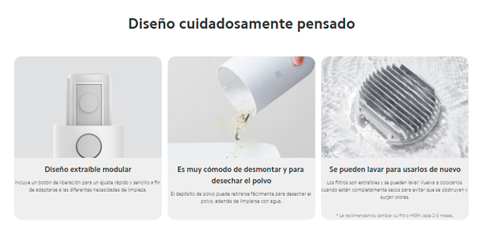 Xiaomi  Aspiradora de Mano Cleaner Light