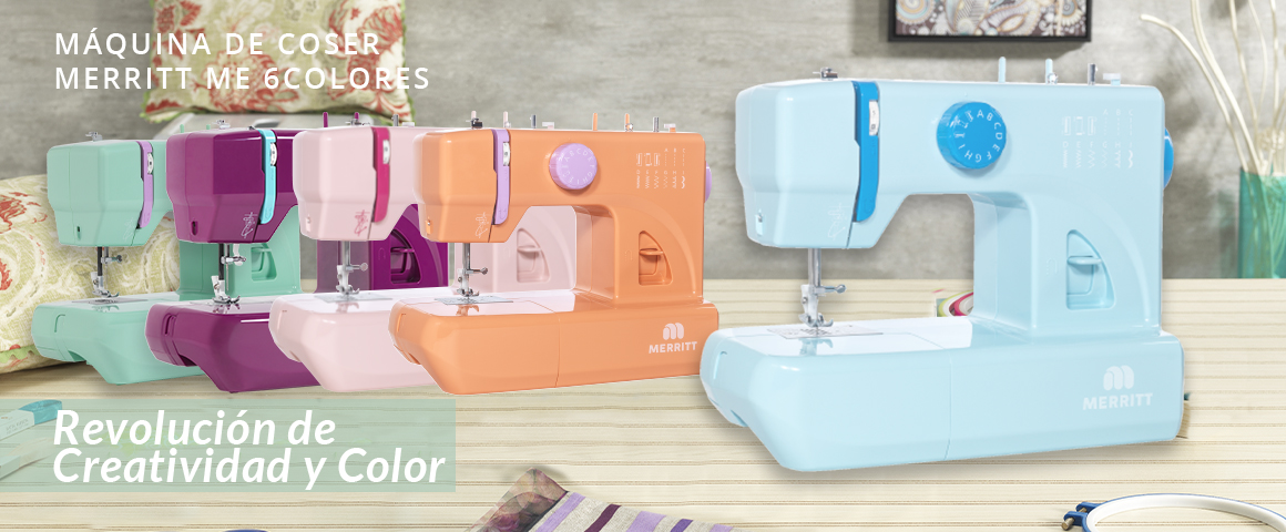 MAQ.COSER ME 6 VERDE CELESTE