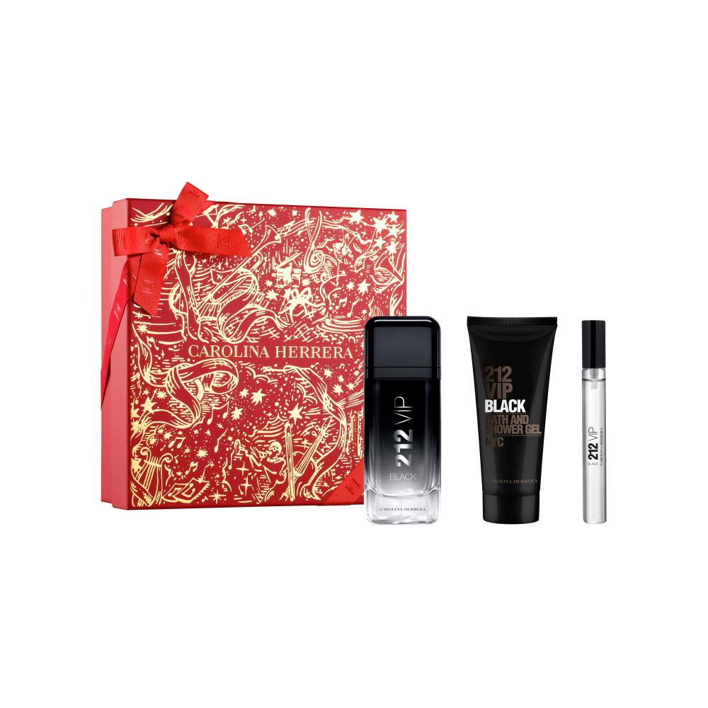 Set De Perfumería Carolina Herrera Hombre Estuche 212 Vip Black
