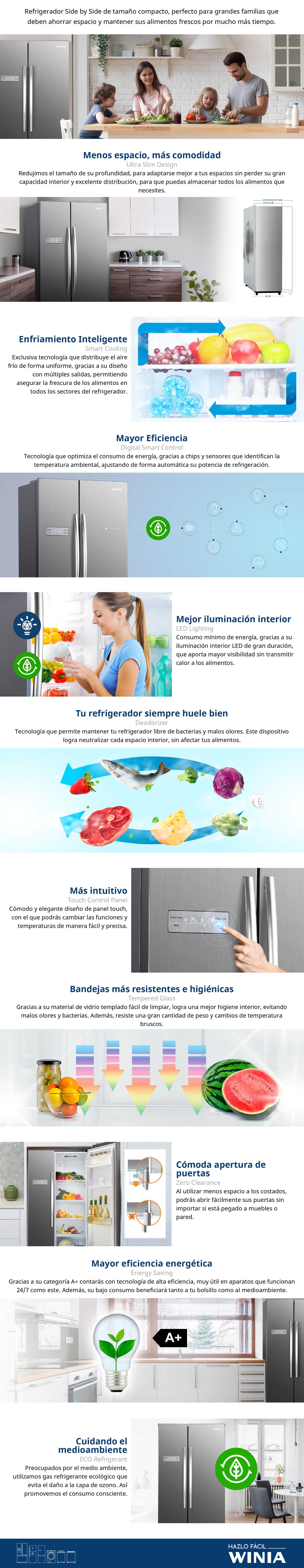 Refrigerador Side By Side WINIA
