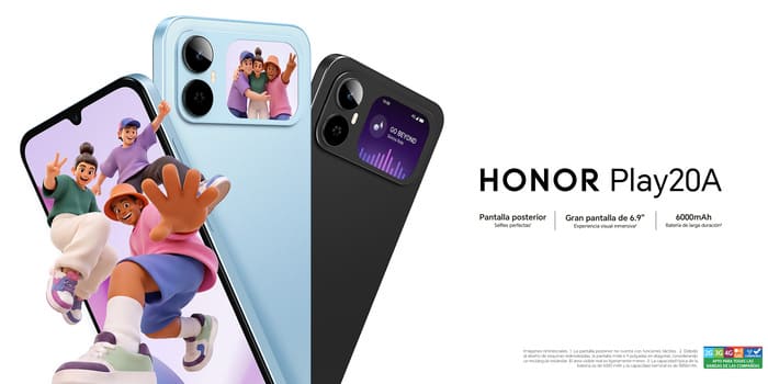 HONOR PLAY 20A 4G 4+64GB NEGRO HONOR
