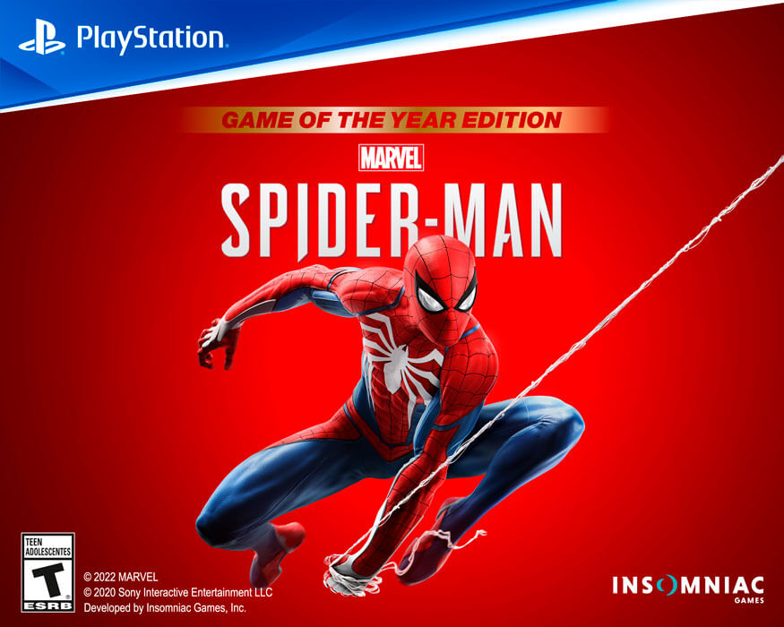 VIDEOJUEGO MARVEL´S SPIDER-MAN GAME OF THE YEAR EDITION PS4