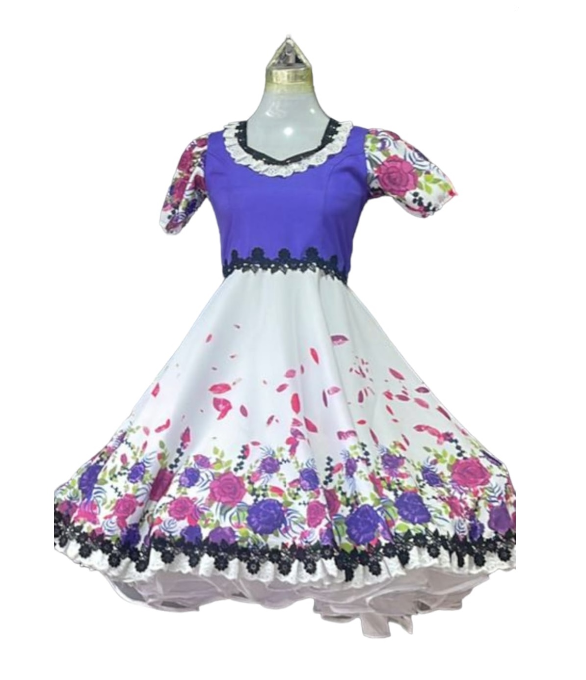 Vestido De Huasa, Chinita Fiestas Patrias Chile, Floreado