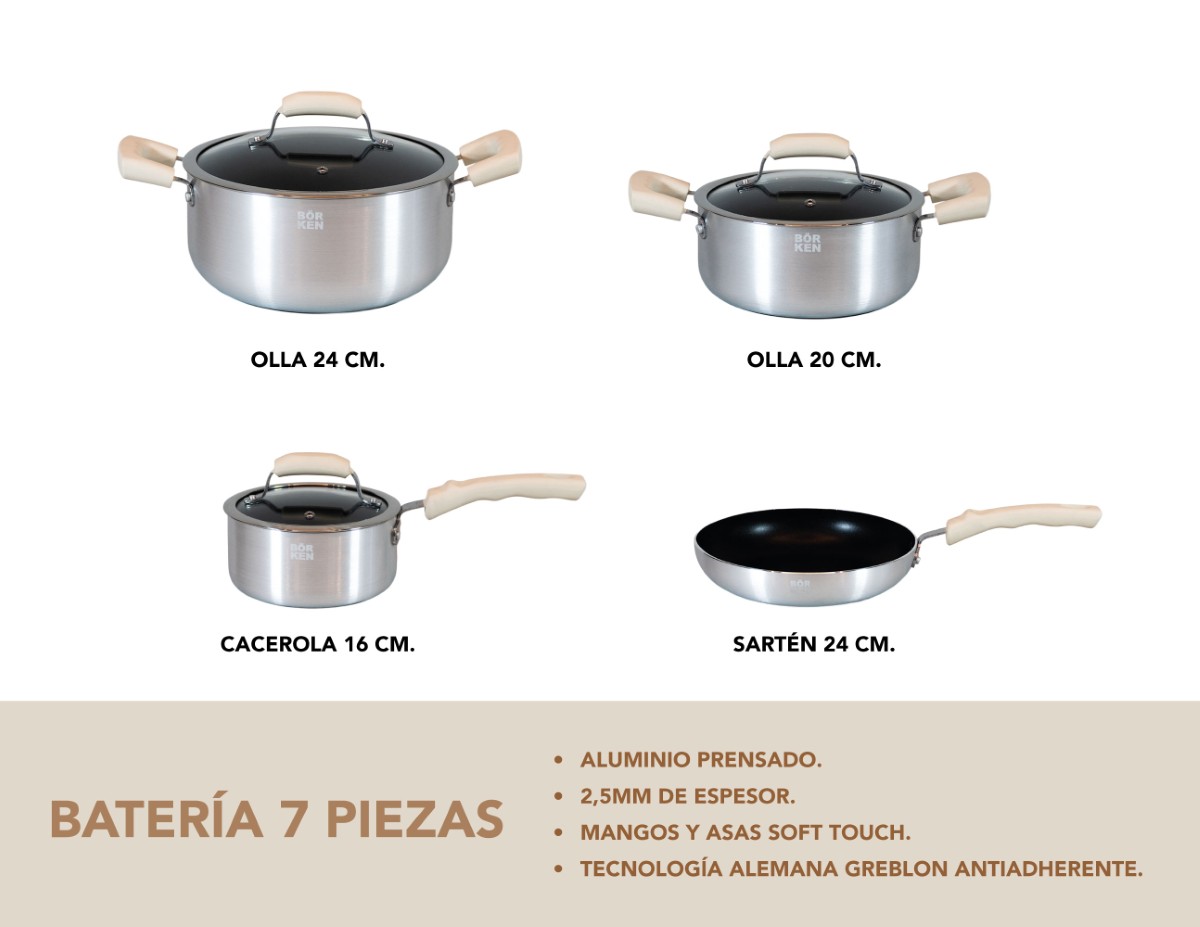 Bateria Galaxy 7 piezas
