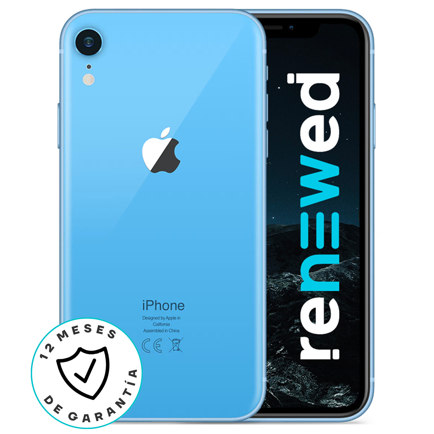 Iphone Xr 64 Gb Azul - Reacondicionado
