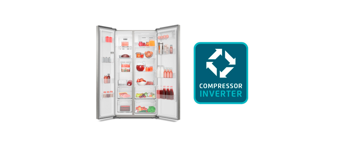 Consumo inteligente de energía - Refrigerador Side by Side SFX500.  