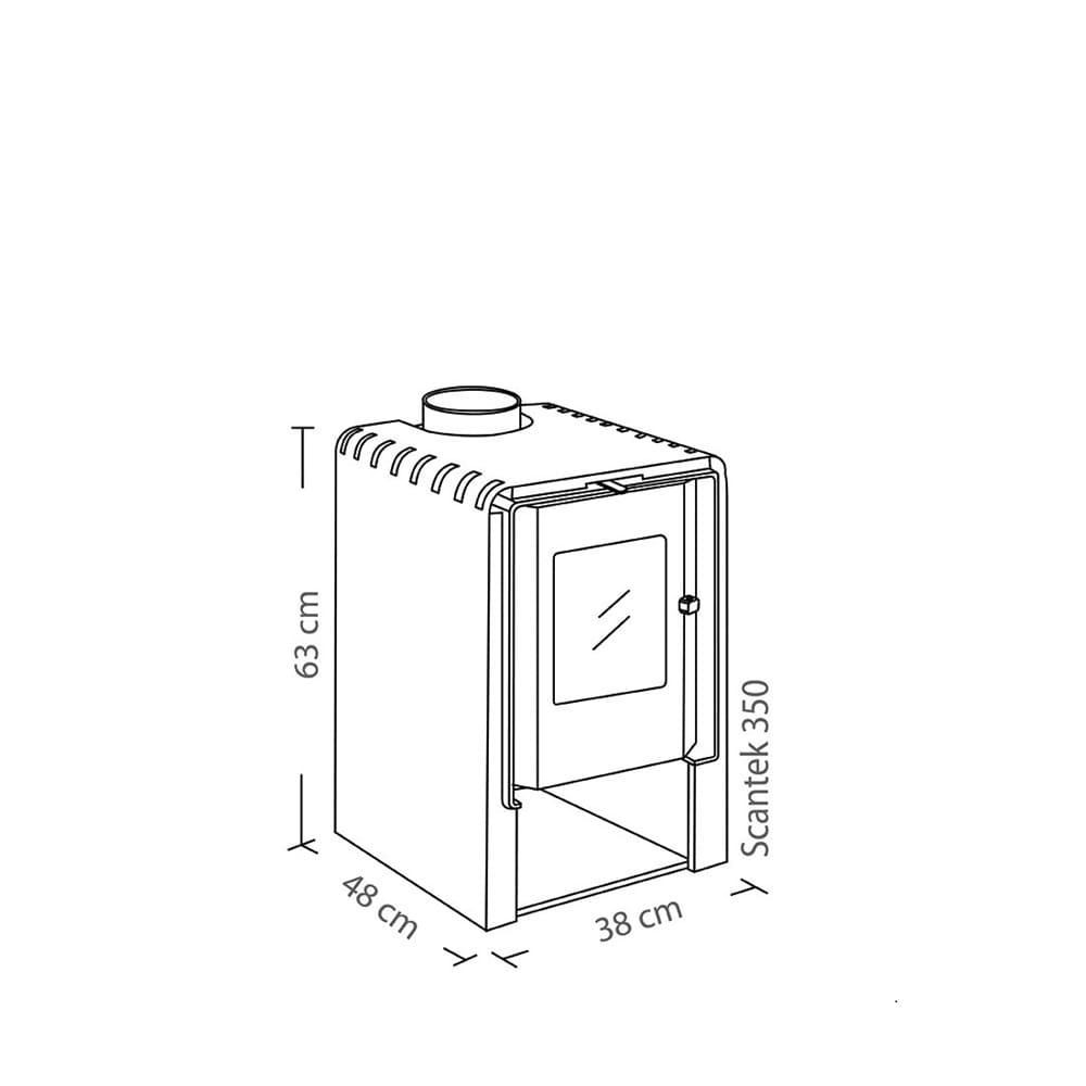 CALEFACTOR LEÑA SCANTEK 350
