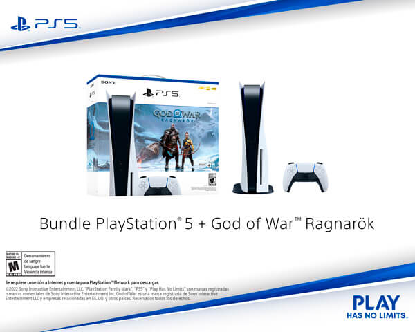 BUNDLE PS5 STANDARD EDITION + GOD OF WAR RAGNAROK