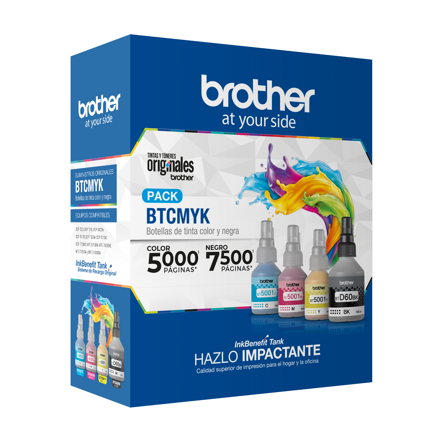Pack De Tintas Originales Brother Bt5001