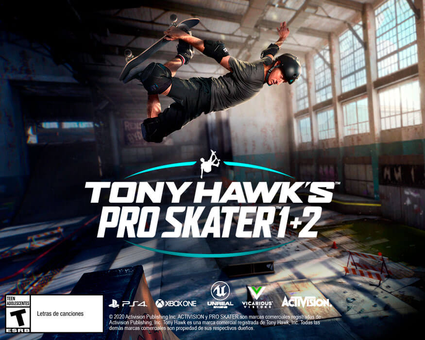 VIDEOJUEGO TONY HAWK´S PRO SKATER 1+2 PS4