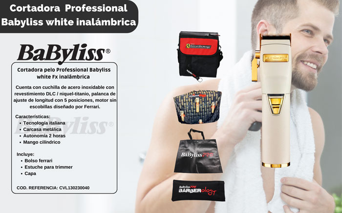 Corta Pelo Babylisspro Profesional White Fx Inal mbrica en Oferta