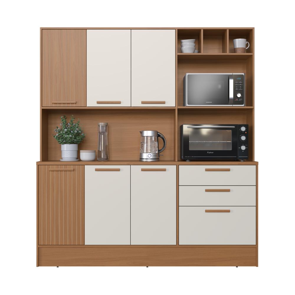 Mueble De Cocina Casaideal Compacta Roma Puertas Cajones