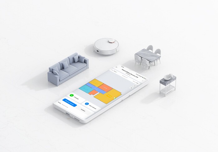 Se conecta a la aplicación Mi Home / Xiaomi Home para desbloquear más funciones de limpieza