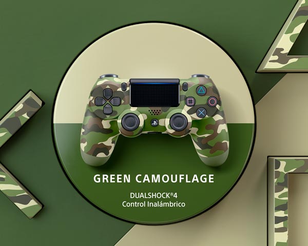 DUALSHOCK 4 GREEN CAMOUFLAGE PS4