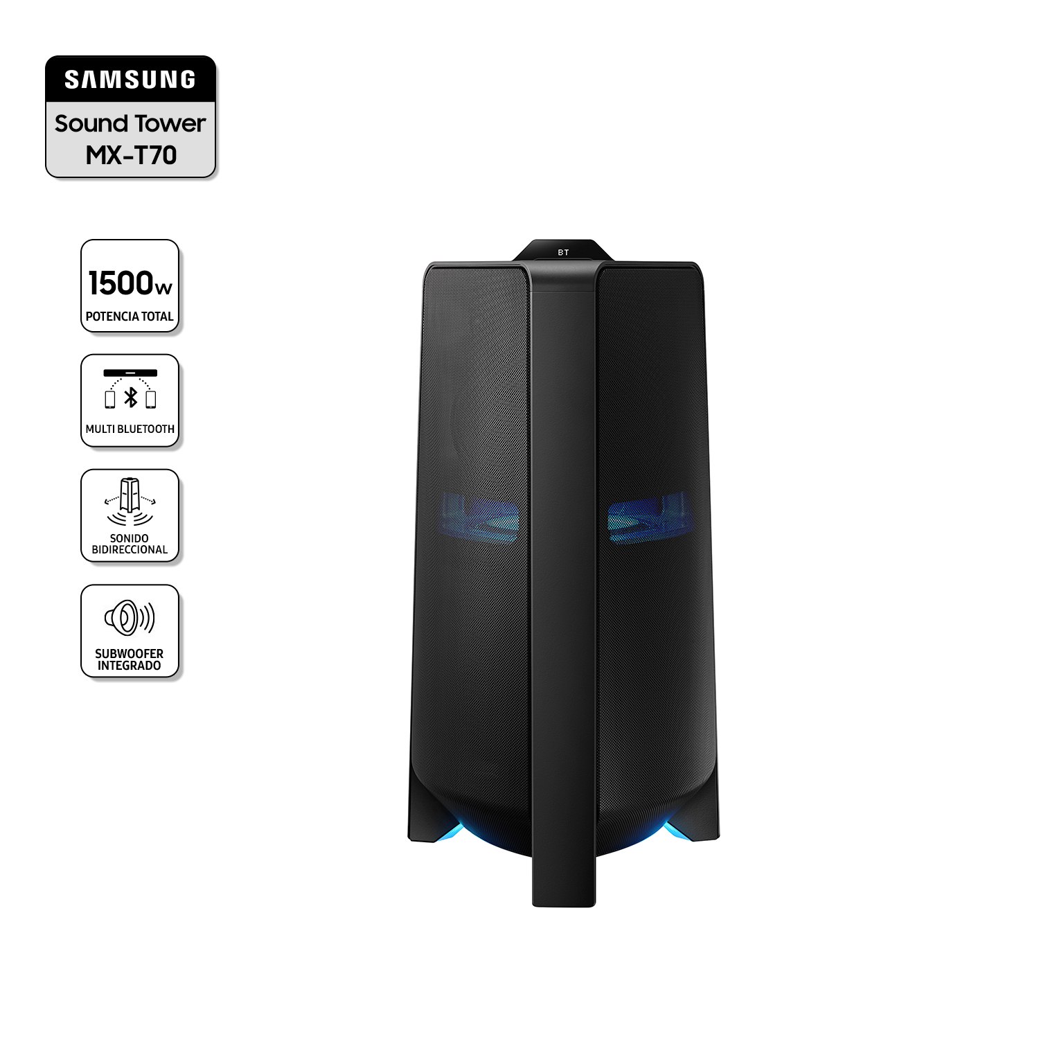 Minicomponente Samsung Sound Tower MX-T70/ZS en Oferta