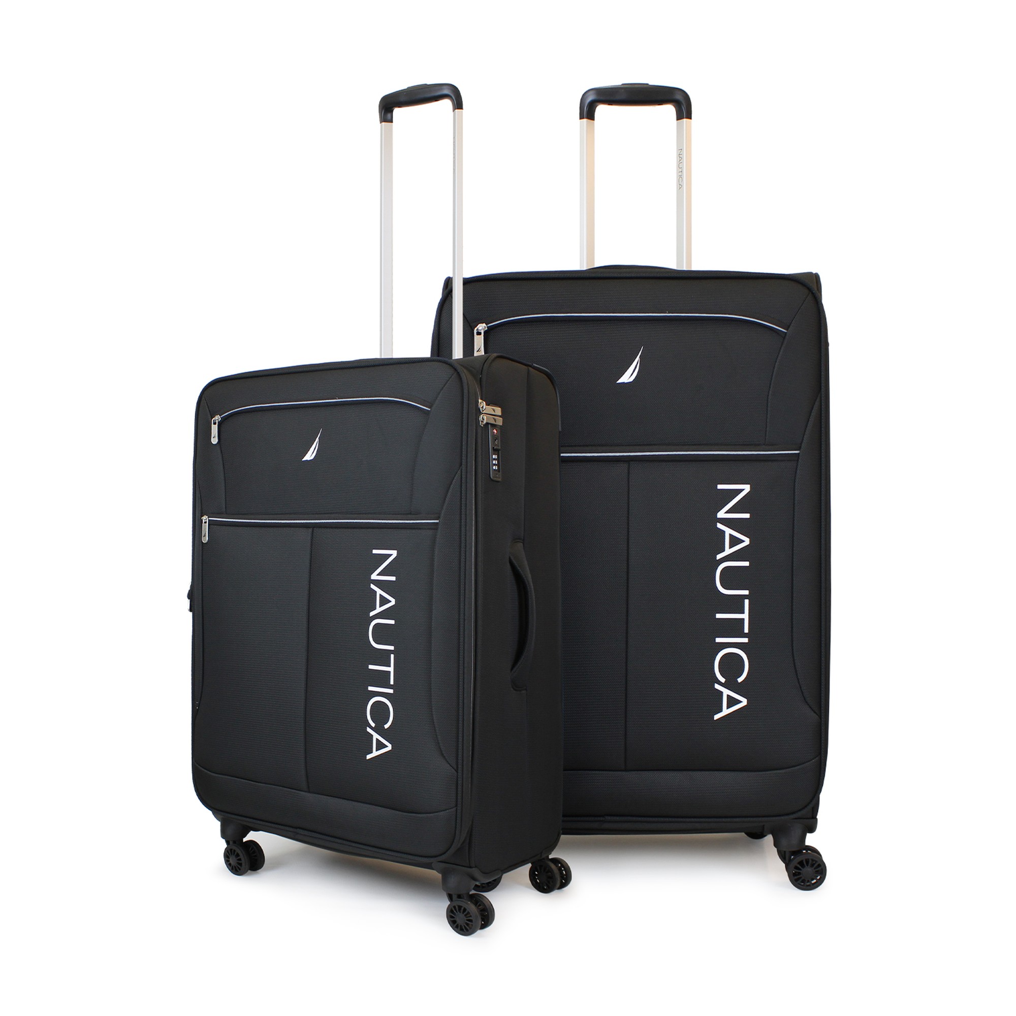 Pack 2 Maletas Blandas M+l Nautica Valencia 20kg Y 23kg Negra