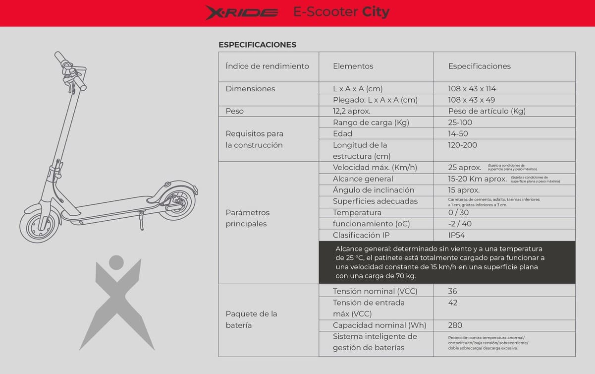 Scooter Eléctrico X-ride Kid