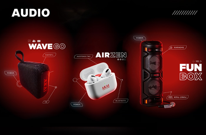 Equipos de Sonido y Audio AKAI: Audífonos, Parlantes y Karaoke