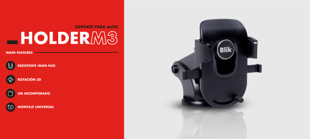 SOPORTE PARA AUTO BLIK HOLDER M3 en hites.com