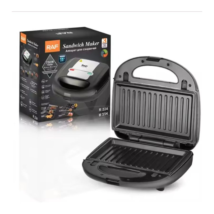 Sandwichera Electrica Tipo Grill Tostador Y Plancha En Raf